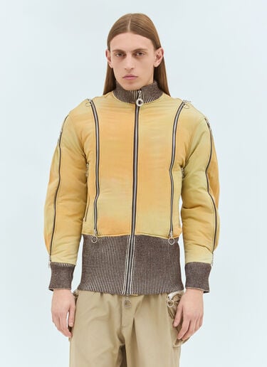 Adjustable Fit Bomber Jacket Charlie Constantinou Adjustable Fit Bomber Jacket Orange cco0158001