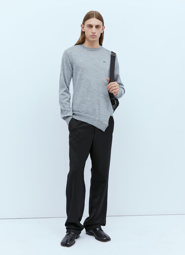 x Lacoste 徽标刺绣毛衣 Comme des Garçons SHIRT x Lacoste 徽标刺绣毛衣 灰色 cdg0154003