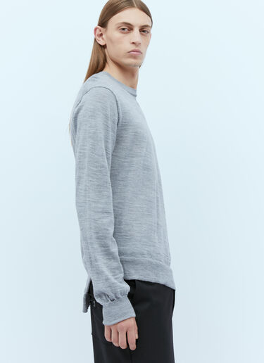 x Lacoste 徽标刺绣毛衣 Comme des Garçons SHIRT x Lacoste 徽标刺绣毛衣 灰色 cdg0154003