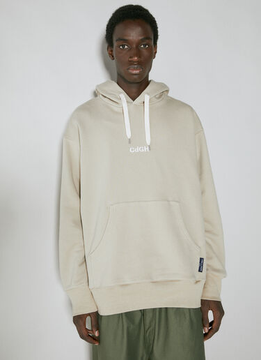 徽标刺绣连帽运动衫 Comme des Garçons Homme 徽标刺绣连帽运动衫 米色 cdh0154007