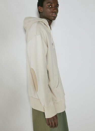 徽标刺绣连帽运动衫 Comme des Garçons Homme 徽标刺绣连帽运动衫 米色 cdh0154007