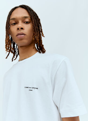徽标印花 T 恤 Comme des Garçons Homme 徽标印花 T 恤 白色 cdh0156014