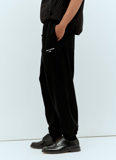 Comme des Garçons Homme 로고 프린트 트랙 팬츠 블랙 cdh0156015