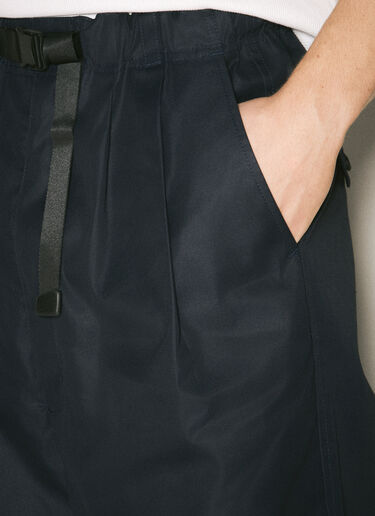 Comme des Garçons Homme 棉质混纺束带长裤  藏蓝色 cdh0158011
