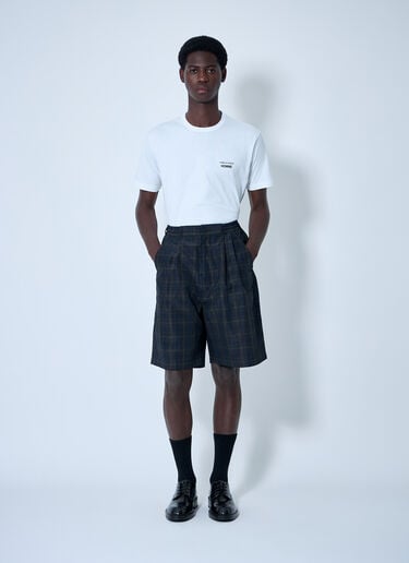 Comme des Garçons Homme Check Shorts Navy cdh0160005