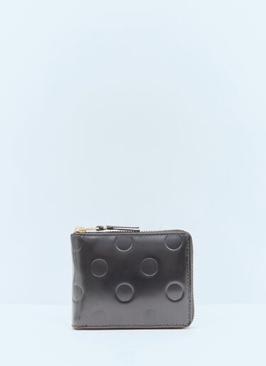 Dots Embossed Leather Wallet Comme des Garçons Wallet Dots Embossed Leather Wallet Black cdw0357001