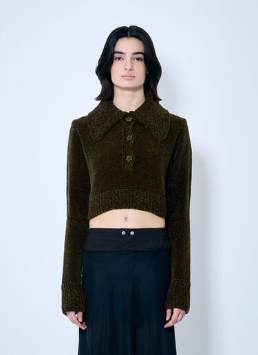 Cecilie Bahnsen Calla Sweater Green cec0259005