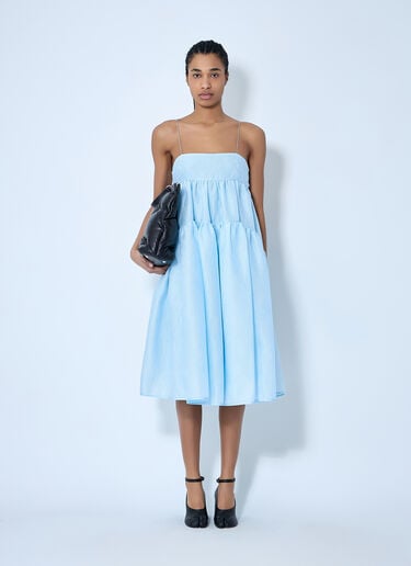 Cecilie Bahnsen Layered Midi Dress Light Blue cec0260002