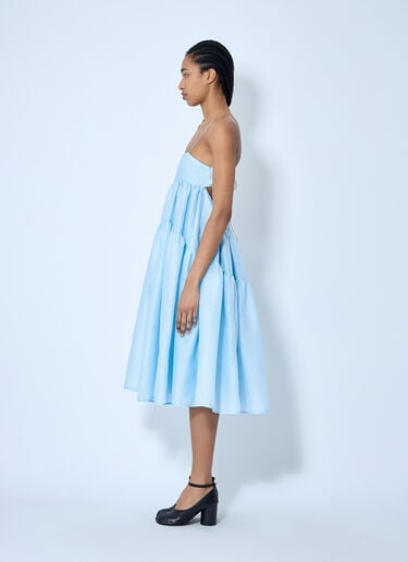 Cecilie Bahnsen Layered Midi Dress Light Blue cec0260002