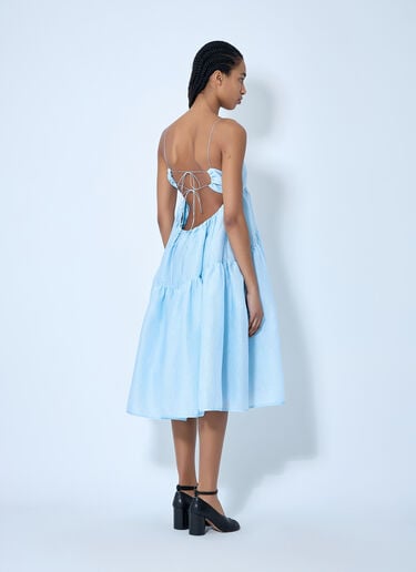Cecilie Bahnsen Layered Midi Dress Light Blue cec0260002