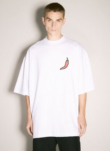 032C On Fire Oversized T-Shirt White cee0158001