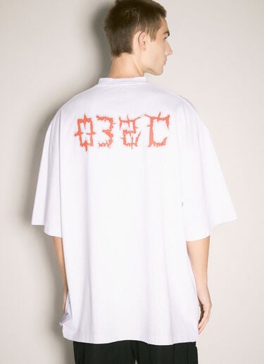 On Fire Oversized T-Shirt 032C On Fire Oversized T-Shirt White cee0158001