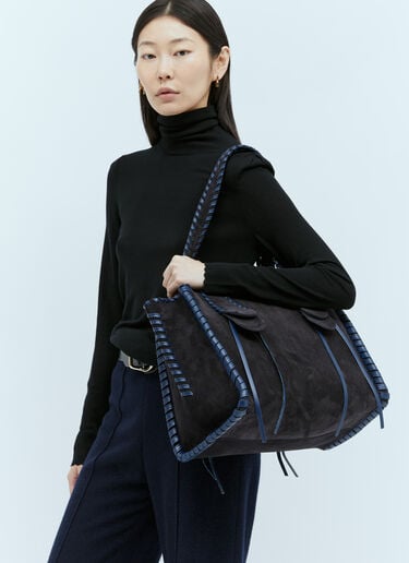 미디엄 모니 토트백 Chloé 미디엄 모니 토트백 블루 chl0255047