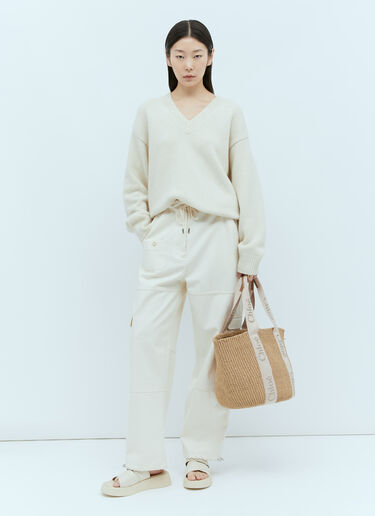 라지 우디 바스켓 Chloé 라지 우디 바스켓 베이지 chl0255059