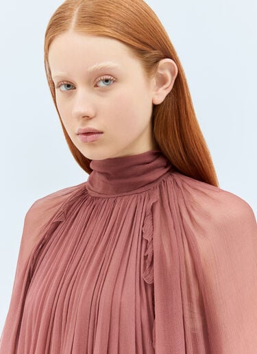 Mini Cape Dress Chloé Mini Cape Dress Brown chl0258006