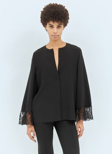 Chloé 칼라리스 플루이드 블라우스 블랙 chl0258008