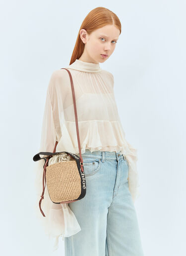 Chloé 스몰 우디 바스켓 백 블랙 chl0258033