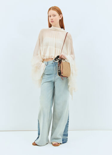 Chloé 스몰 우디 바스켓 백 블랙 chl0258033