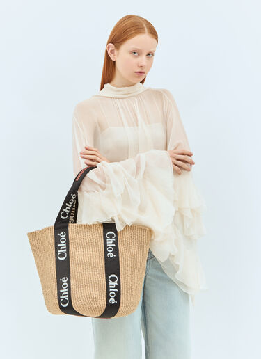 Chloé 라지 우디 바스켓 백 베이지 chl0258034