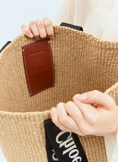 Chloé 라지 우디 바스켓 백 베이지 chl0258034