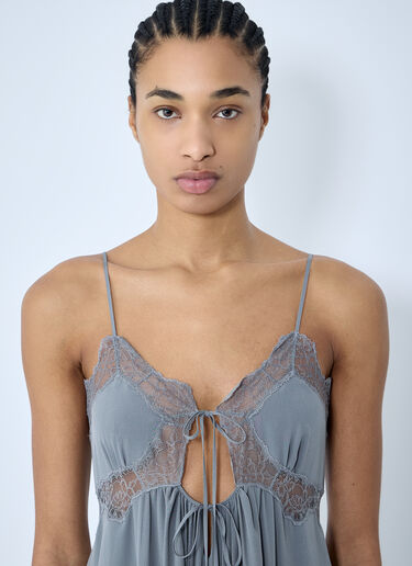 Chloé 超长真丝连衣裙 灰色 chl0259002