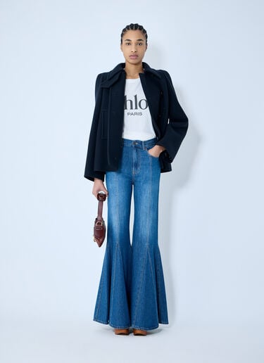 Oversized Logo T-Shirt Chloé Oversized Logo T-Shirt White chl0259015