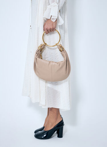 Chloé 스몰 팔찌 호보 백 브라운 chl0259039