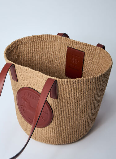 Large Horse Medal Basket Bag Chloé Large Horse Medal Basket Bag Brown chl0260031