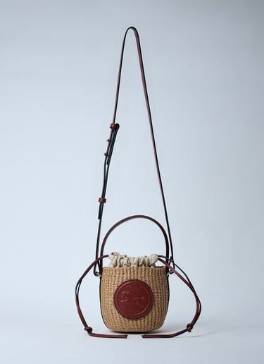 Chloé 迷你 Horse Medal 篮子包  棕色 chl0260032
