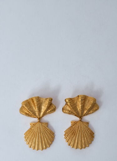 Chloé 贝壳耳环  金色 chl0260035