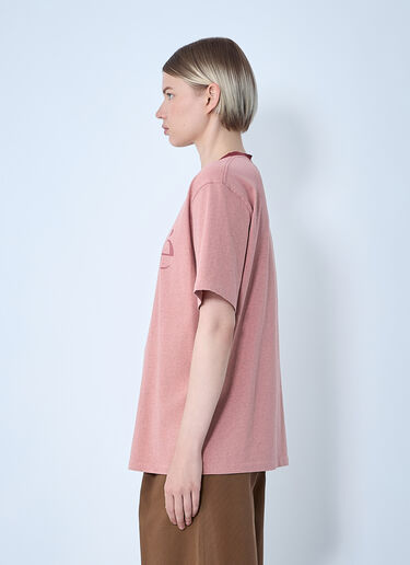 Logo Motif T-Shirt Chloé Logo Motif T-Shirt Pink chl0261005