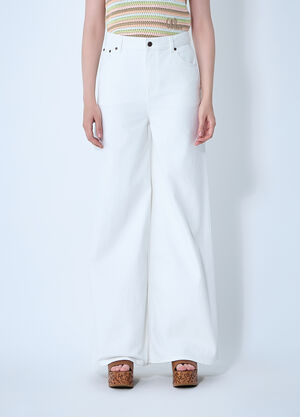 Chloé Five-Pocket Jeans White chl0261018