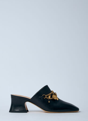 Charm Heeled Mules Chloé Charm Heeled Mules Black chl0261023