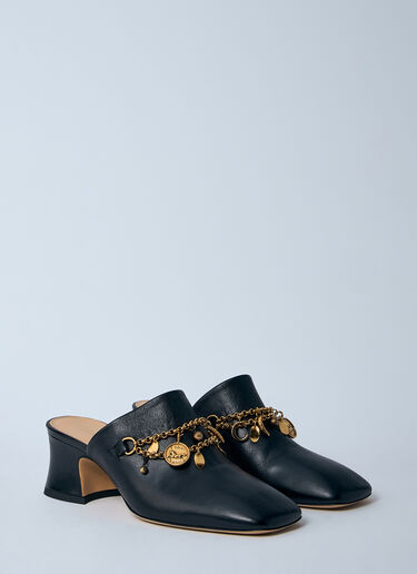 Chloé Charm Heeled Mules Black chl0261023