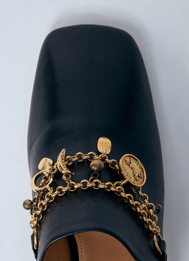 Charm Heeled Mules Chloé Charm Heeled Mules Black chl0261023