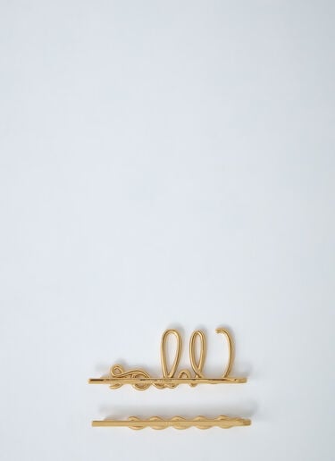 Chloé 徽标图案发夹 金色 chl0261065