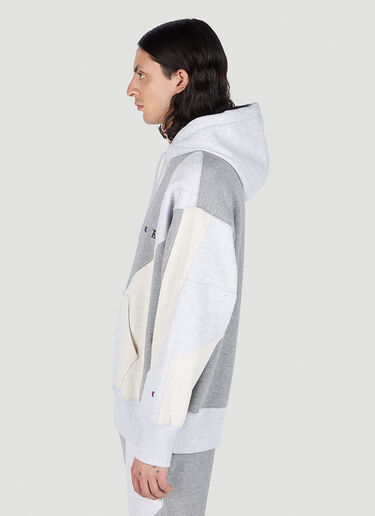 Champion x Anrealage 대조적인 패널 후드 스웨트셔츠 그레이 chn0151003