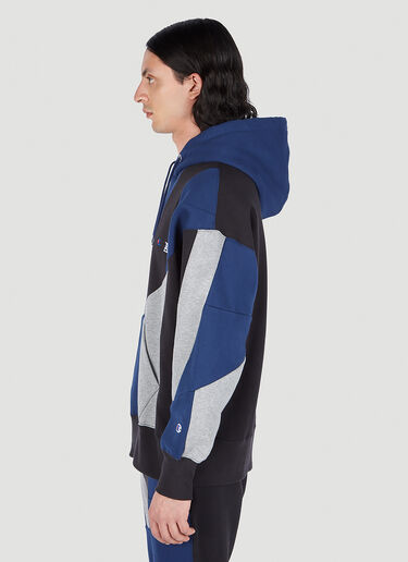 Champion x Anrealage 对比色拼接连帽运动衫 深蓝色 chn0151004
