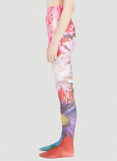 Magnified Floral Print Leggings Chopova Lowena Magnified Floral Print Leggings Pink cho0246012