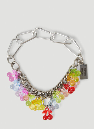 Chopova Lowena Cherry Charm Necklace Silver cho0251008