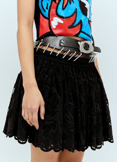 Chopova Lowena 드류 미니 스목트 스커트 블랙 cho0256004