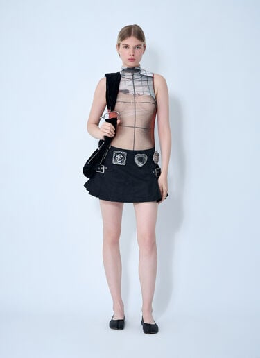 Chopova Lowena Biggity Mini Skirt Black cho0260007