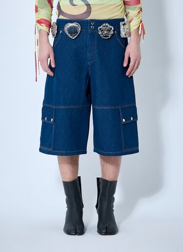 Chopova Lowena Balmy Denim Shorts Blue cho0360008