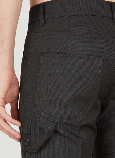 Twill Bootcut Pants Courrèges Twill Bootcut Pants Black cou0150005