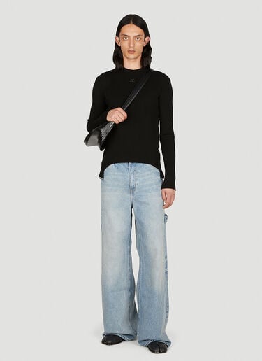Dirty Blue Baggy Jeans Courrèges Dirty Blue Baggy Jeans Light Blue cou0152004
