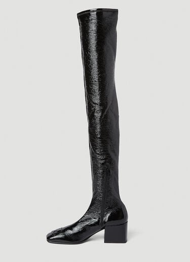 Vinyl 及膝靴 Courrèges Vinyl 及膝靴 黑色 cou0249033