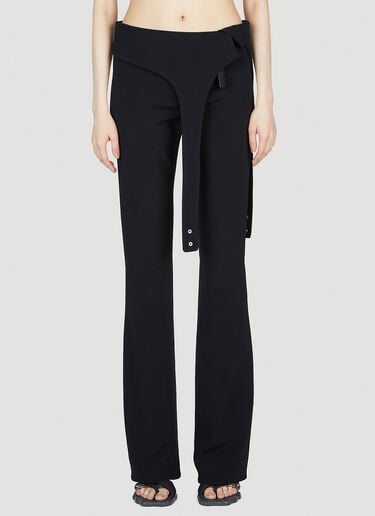 Diving Crepe Pants Courrèges Diving Crepe Pants Black cou0252011