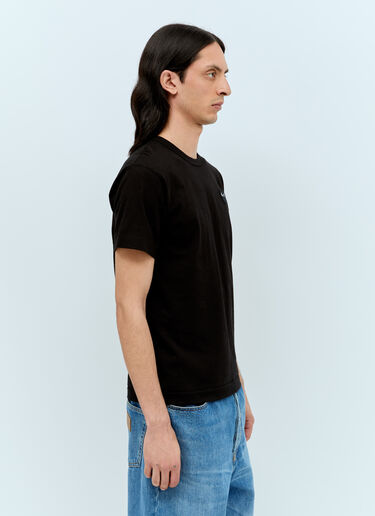 Comme Des Garçons PLAY 徽标贴饰 T 恤 黑色 cpl0356003