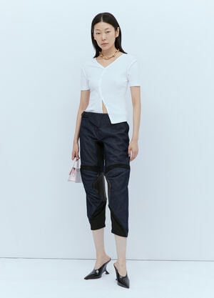 Coperni Denim Racing Pants Blue cpn0253005