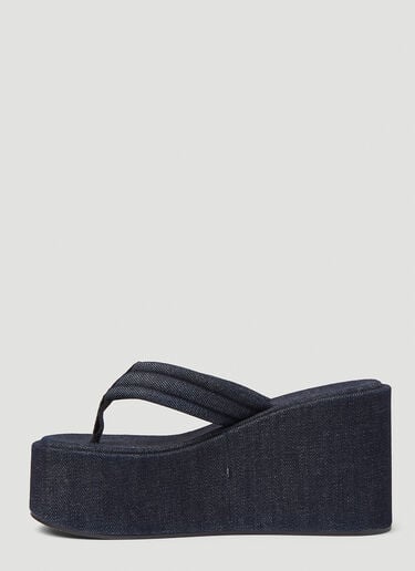 Denim Wedge Flip Flop Platforms Coperni Denim Wedge Flip Flop Platforms Blue cpn0253017